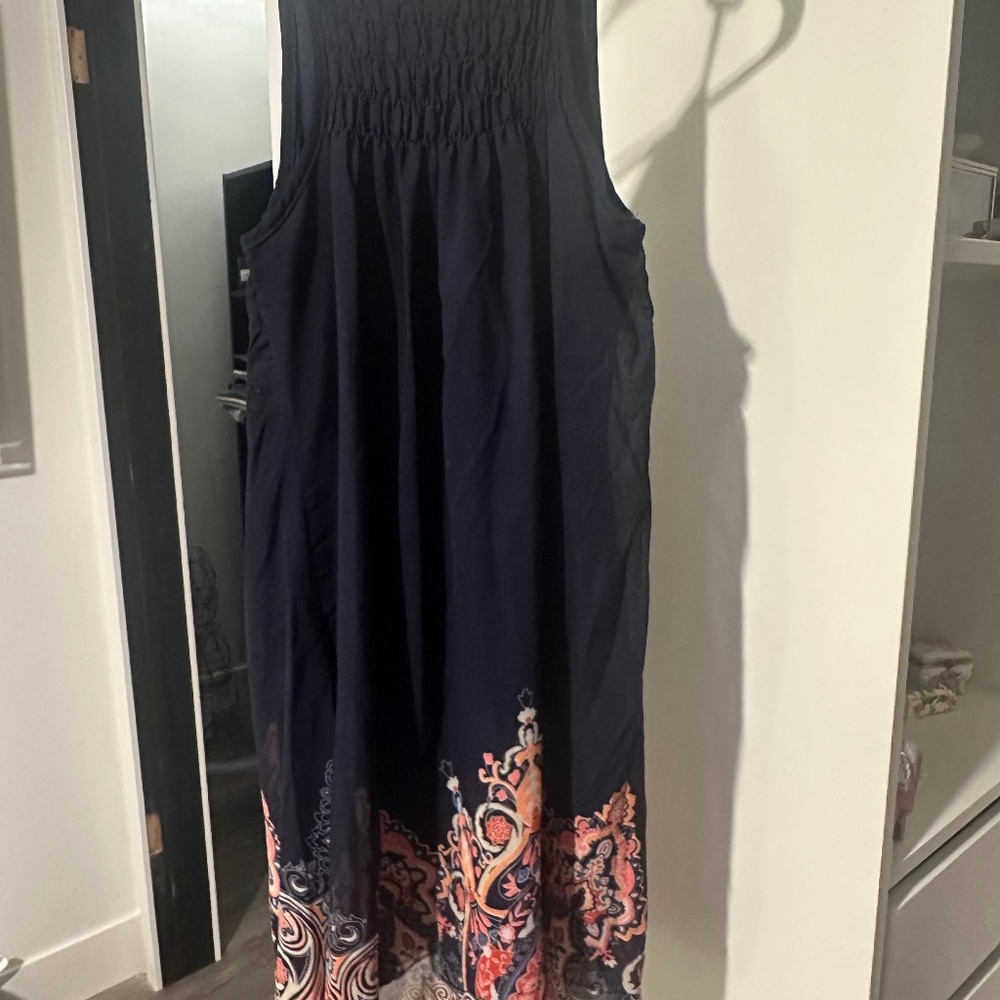 Navy Blue Tank Dress - S